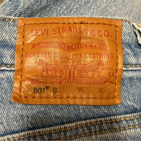 Levi’s Premium 501 S Skinny Jeans - Light Wash - Women’s 32x30 Measured at 33x29 - Picture 8 of 14